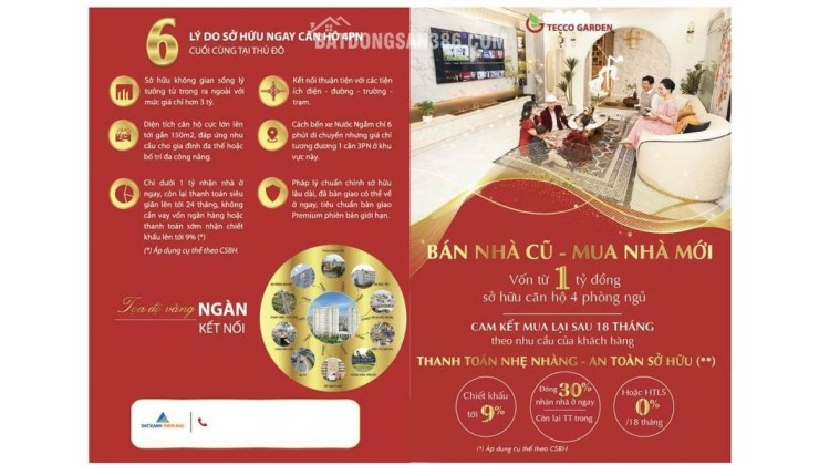 Chung Cư gần đường Giải Phóng Ngọc Hồi Căn 3PN + 1 Giá Chỉ Từ 25tr/m2